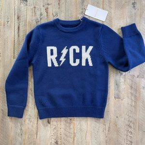 Boys NWT Blue R⚡️CK sweater from Zadig & Voltaire. Stitched Z&V detail shown.